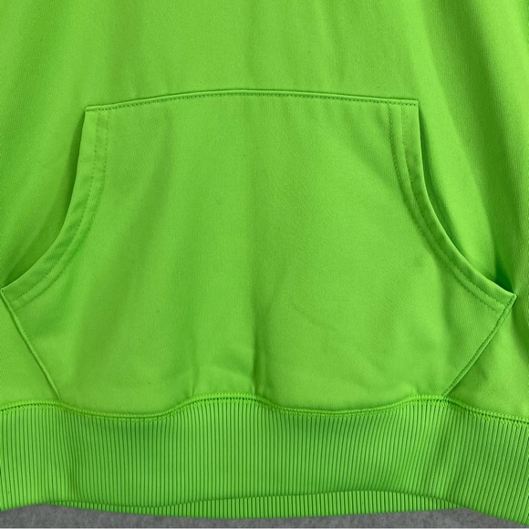 Fila Sport Hoodie Sweater Lime Green and Hot Pink Half Zip Pull Over XL (16) - Picture 5 of 13